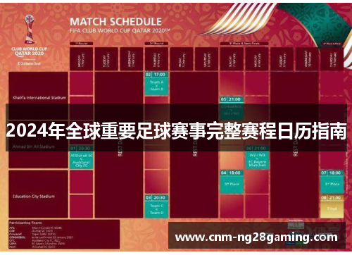 2024年全球重要足球赛事完整赛程日历指南